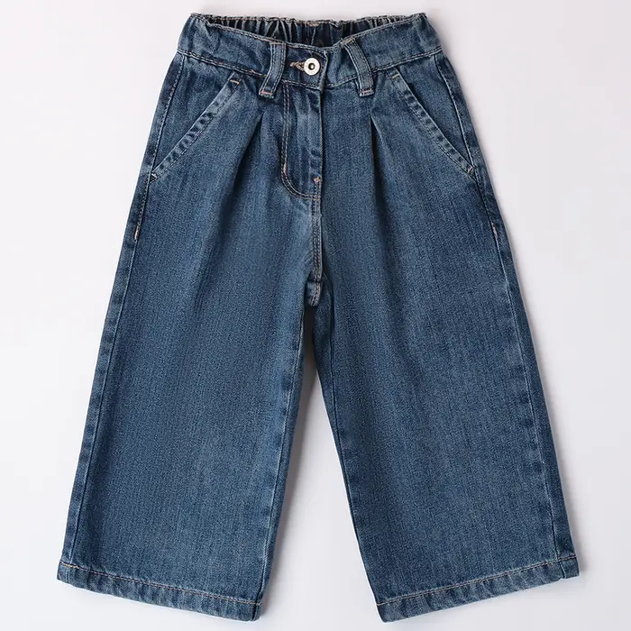 Ido Pantalone denim ampio 4a613 bambina denim