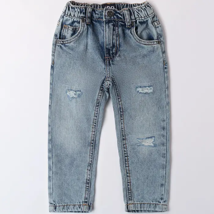Ido Pantalone denim con rotture 4a504 bambino grigio scuro