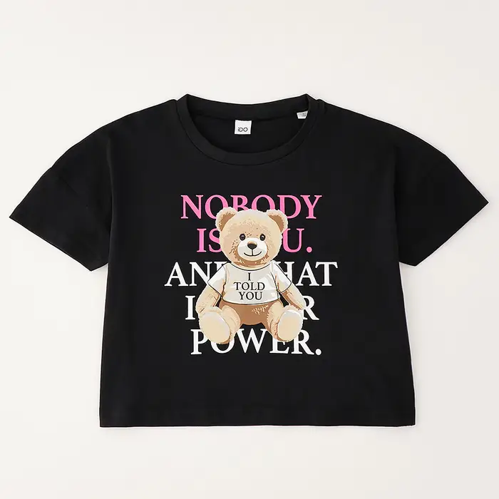 Ido T-shirt Ragazza Nero 4675732