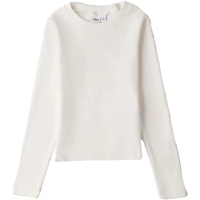 Ido T-shirts a maniche lunghe Girocollo Ml Bianco
