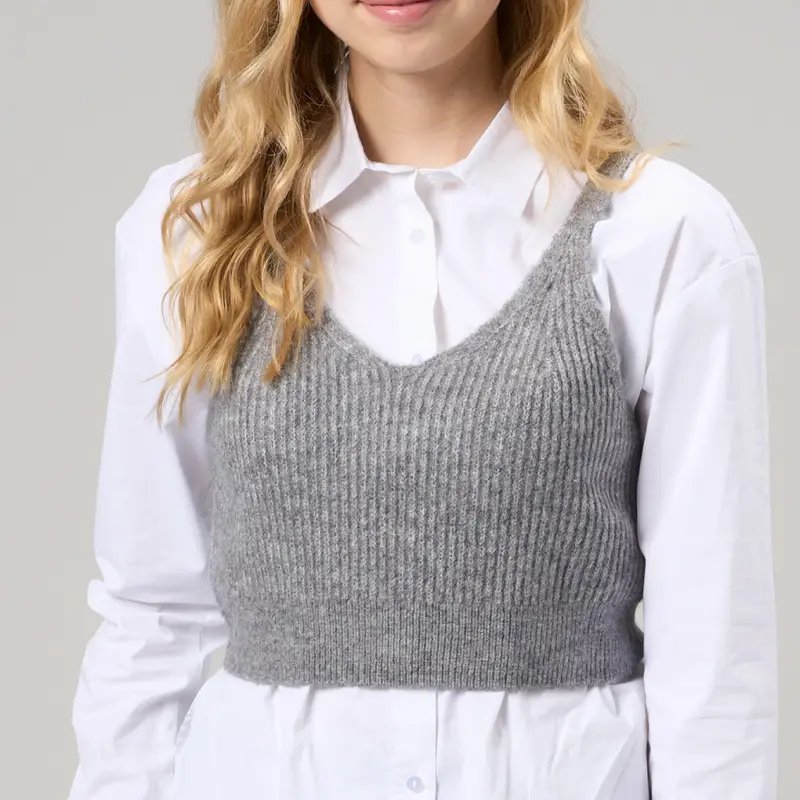 Ido Top Ragazza Grigio 4673287