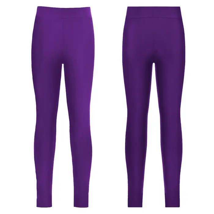 iEFiEL Leggings per pantaloni lunghi da ballo elasticizzati con cintura elastica per bambina, elegante abbigliamento da pattinaggio 15-16