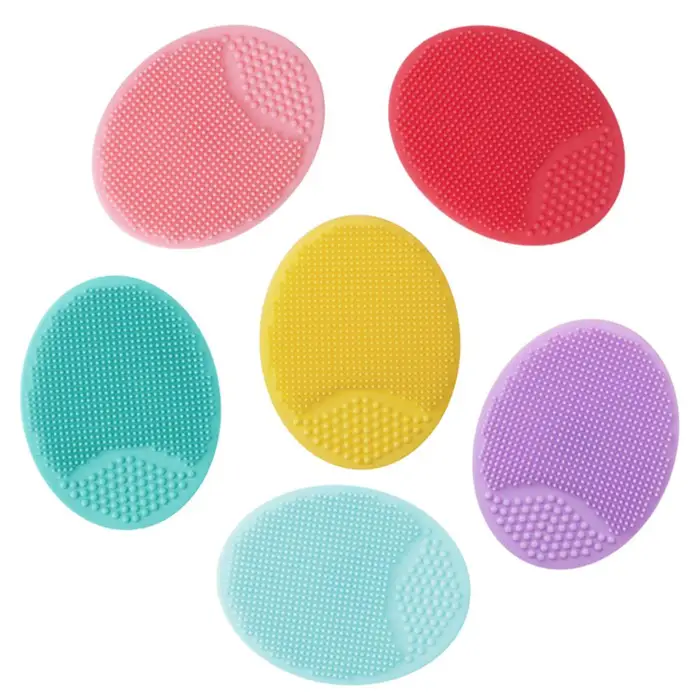 Igeteck 4 PEZZI Spazzola Viso Pad Detergente in Silicone Rimozione Pori Acne Spazzola Viso 4PCS multicolore