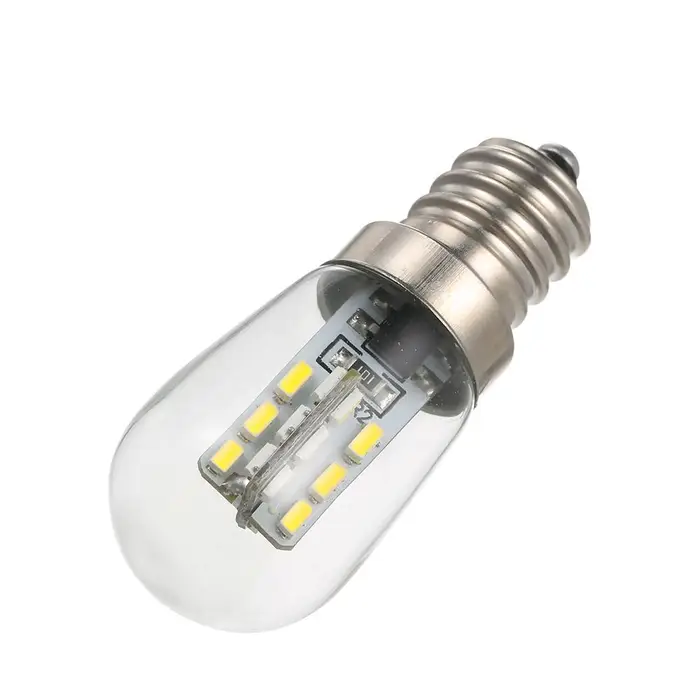 Igeteck AC110V/220V LED Mini frigorifero luce lampada da frigorifero E12 portalampada portalampada SMD3014 AC110V bianco