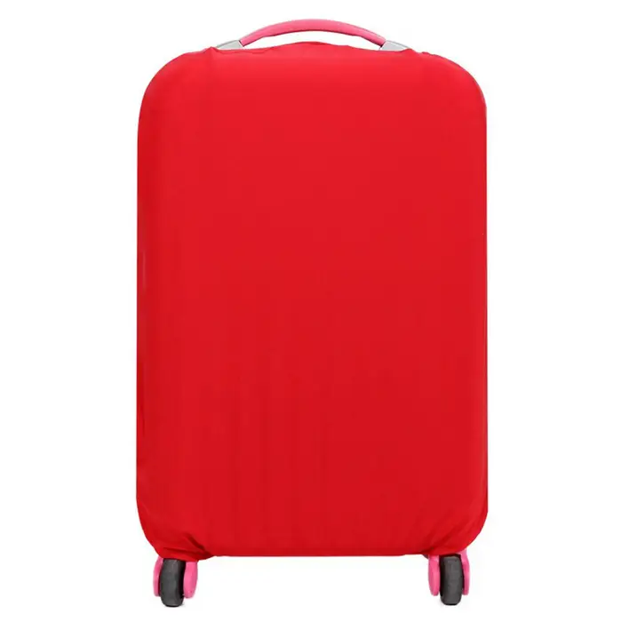 Igeteck Copertura per bagaglio da viaggio Copertura per valigia elastica Copertura antipolvere L rosso