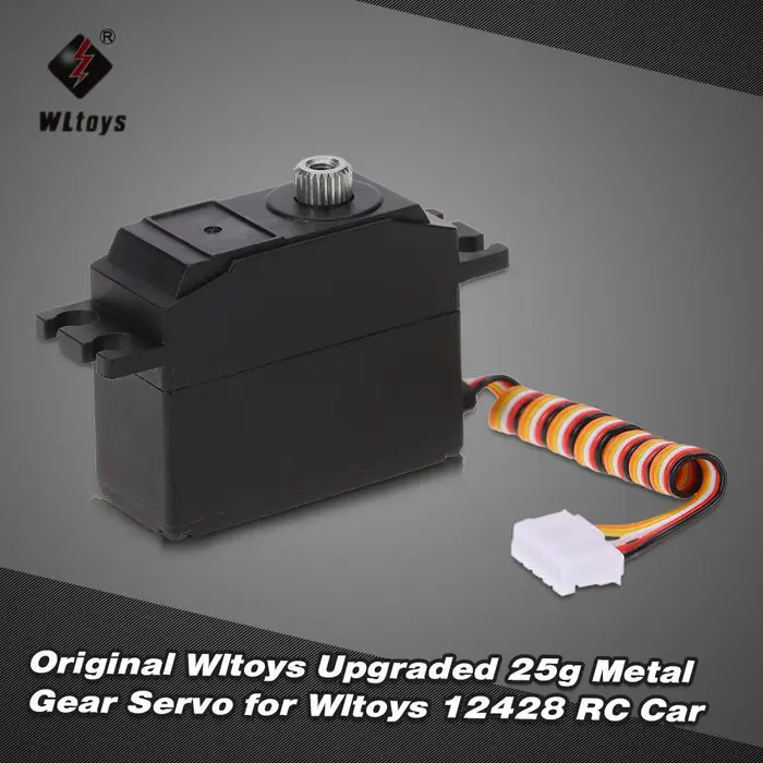 Igeteck Servo ingranaggio in metallo da 25 g originale Wltoys aggiornato per auto RC Wltoys 12428