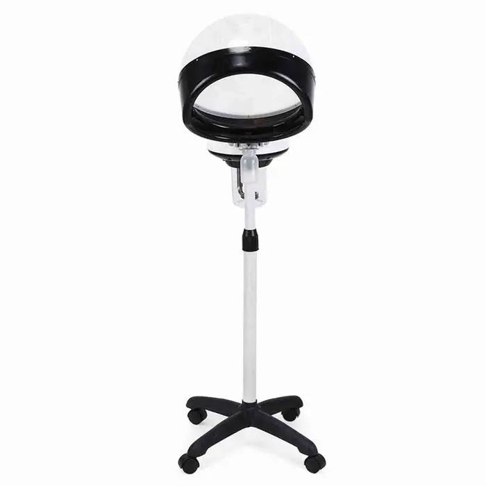 Igeteck Vaporizzatore per Capelli da Salone Spa con Supporto a Ruote, Cappa per Colorazione, Permanente, Condizionamento UK Plug