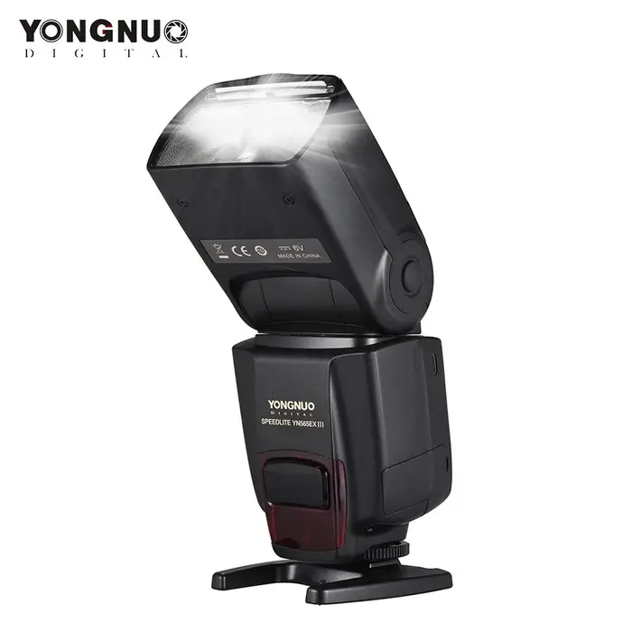 Igeteck YONGNUO YN565EX III/N Wireless TTL Slave Flash Speedlite GN58 Sistema di riciclo ad alta velocità Supporta nero