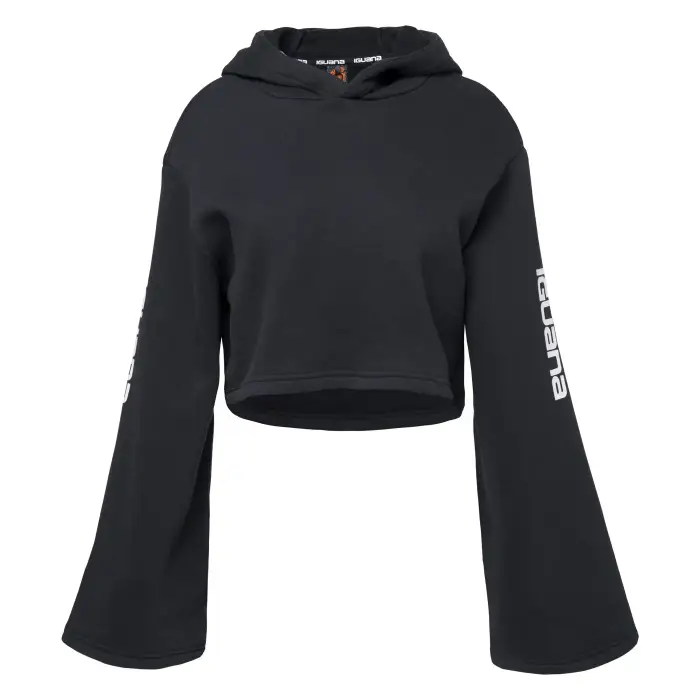 Iguana Felpa con cappuccio da donna Pirumo Noir