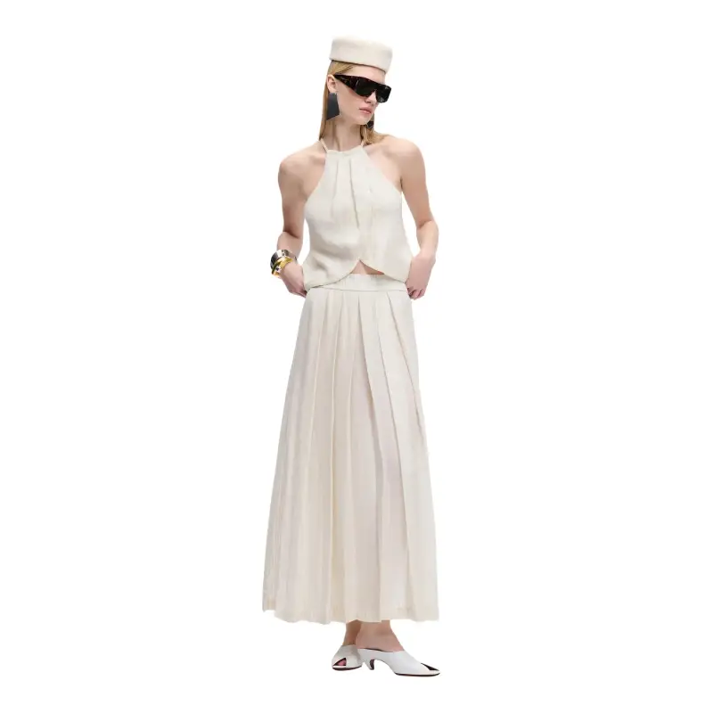 Ikikiz Top con spalline donna Blanc