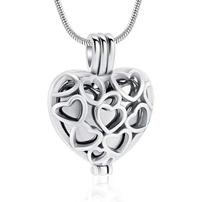 Minicremation Il più nuovo cilindro a forma di proiettile urna funeraria in acciaio INOX gioielli ciondolo ceneri Keepsake Funeral &