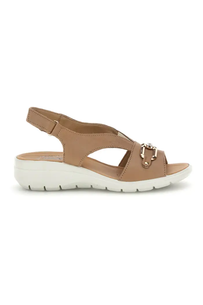 Sandali beige con fascia e morsetto Imac 1079305419213 [BEIGE]