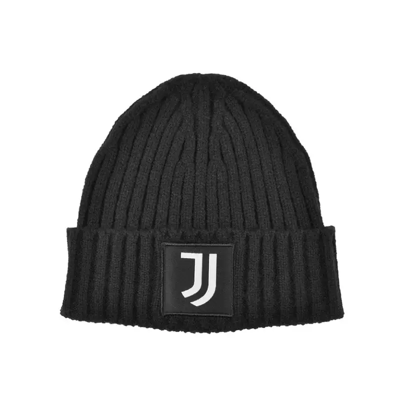 Imma Cuffia Juve Skipper Patch Tessuto Nero Bianco TU