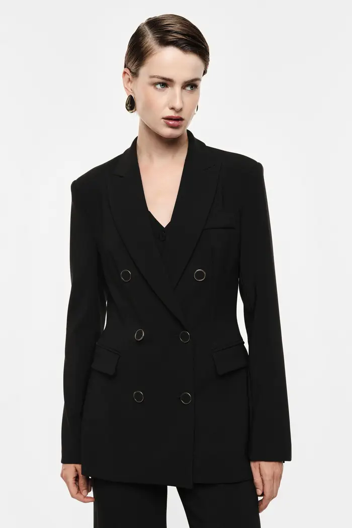 Imperial Blazer doppiopetto con tasche a pattina Nero