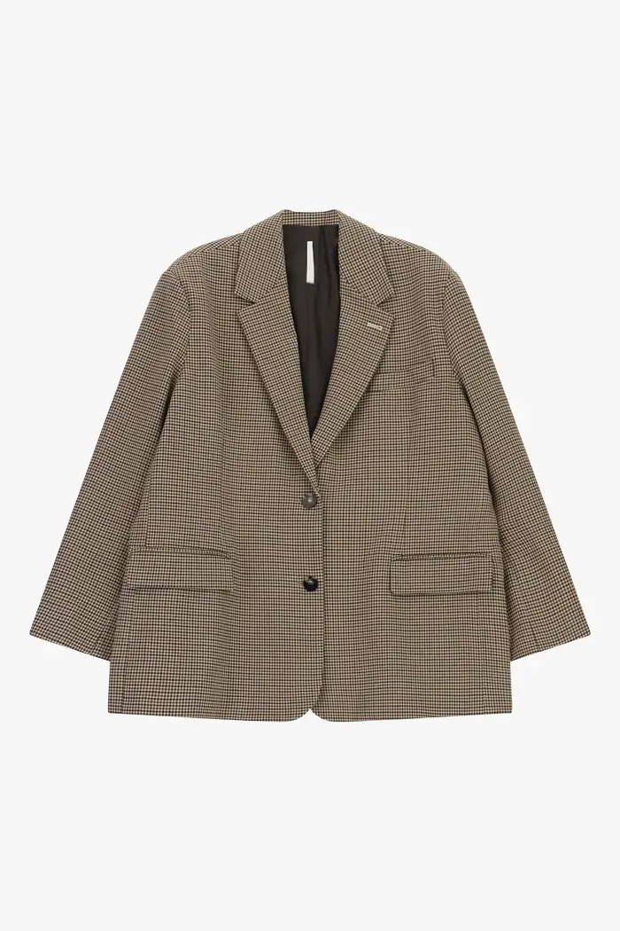 Imperial Blazer monopetto stampa microfantasia, fit ampio Beige