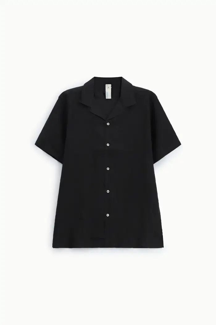 Imperial Camicia manica corta colletto classico bottoni Nero