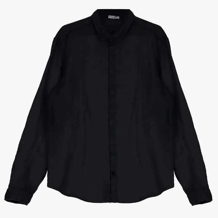 Imperial Camicia tinta unita di lino c1ciflltd uomo beige