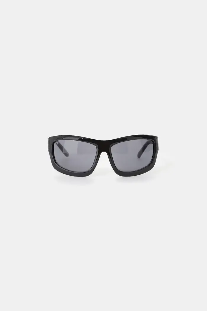 OS SUNGLASSES - Occhiali da sole rettangolari lente chiara Nero