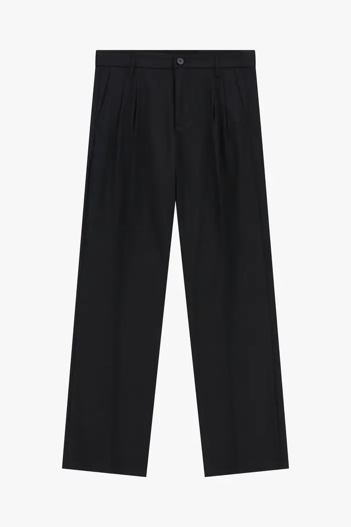 Pantaloni a gamba dritta classici Nero