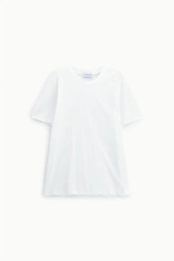 Imperial T-shirt regular fit girocollo minimalista Bianco