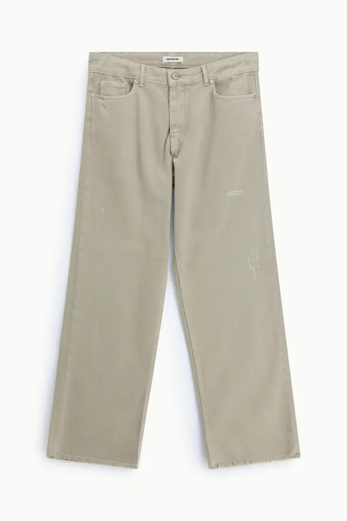 Imperial Trousers baggy-fit dettagli sfrangiati e abrasioni Fango