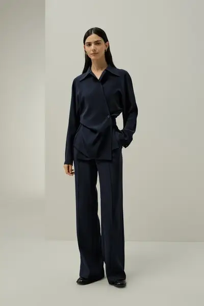 in stock Camicia in seta versatile multiposizionale il tuo stile EURBlu Notte