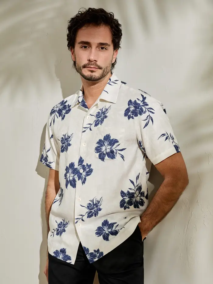 Indimenticabile viaggio hawaiano camicia hawaiana con giglio EURStampa giglio
