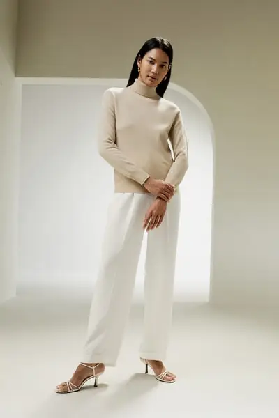 in stock Maglione dolcevita in puro cashmere per donna EURGreggio