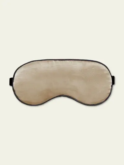 in stock Mascherina da Dormire di Seta con Nera Passamaneria in LilySilk EURTalpa