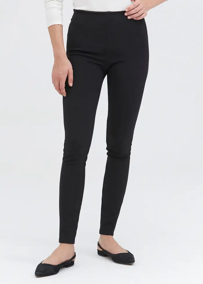 in stock Pantaloni alla caviglia in seta slim fit EURNero