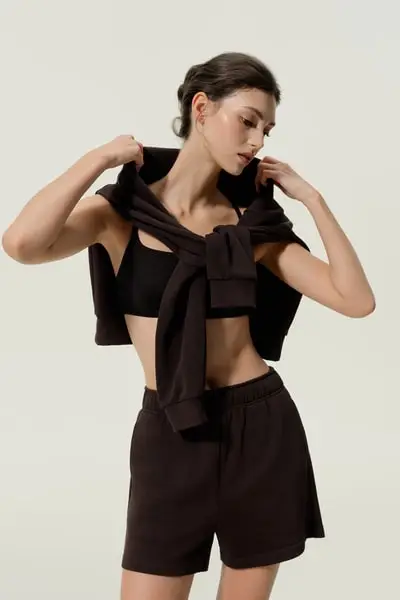 in stock Shorts freschi in seta terry Porchlight Lounge per donna | LILYSILK® EUREspresso