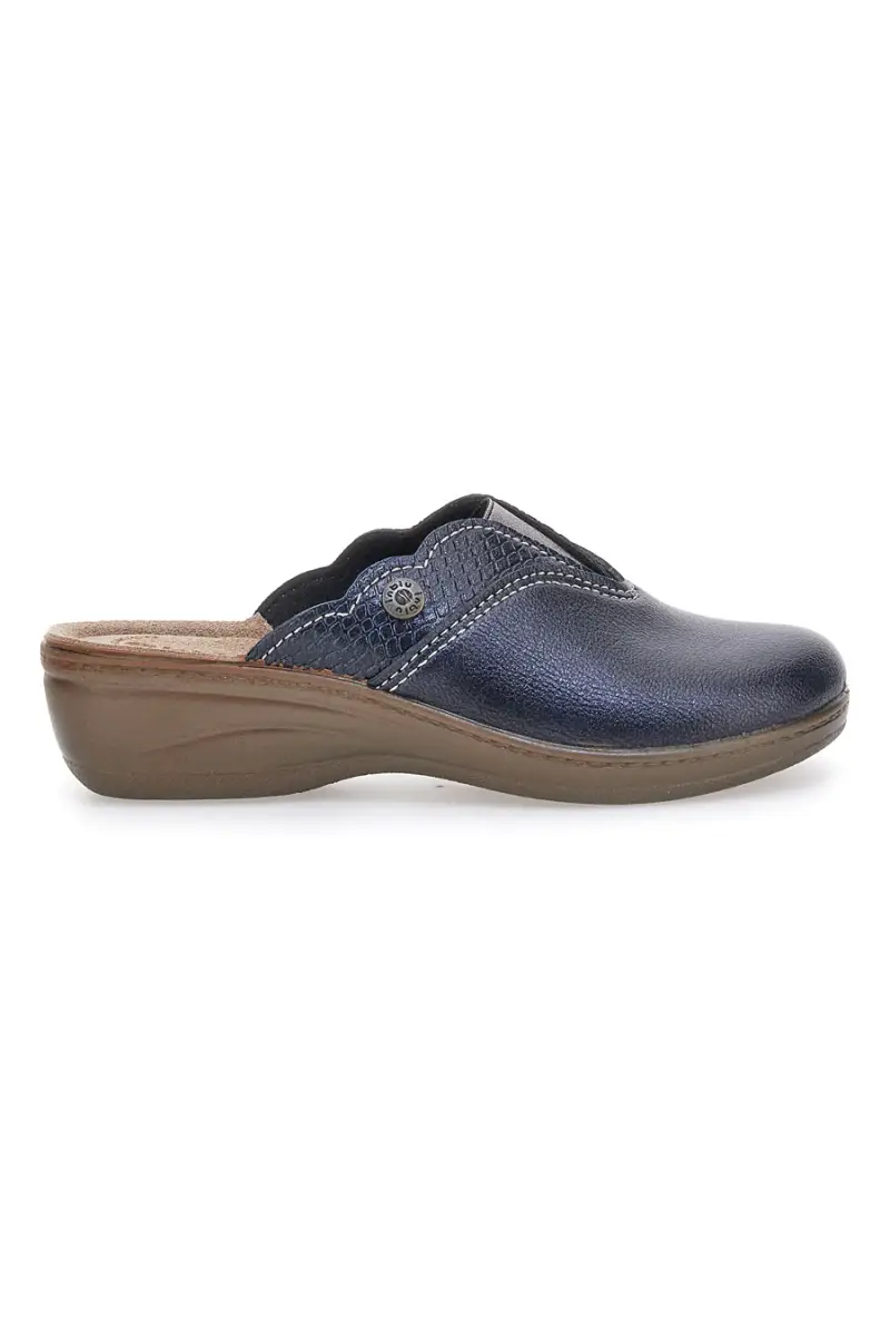 INBLU Ciabatte blu con profilo ondulato e plantare comfort 79 LY [BLUE]