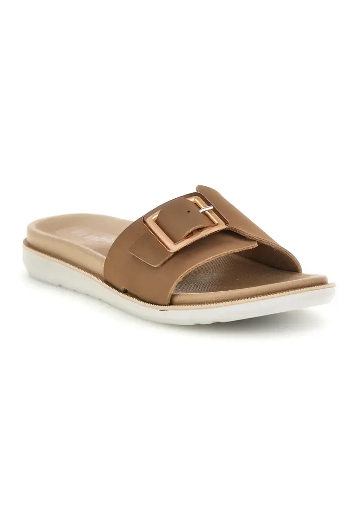 Ciabatte marroni con fibbia regolabile Inblu 08 SF [MOKA]