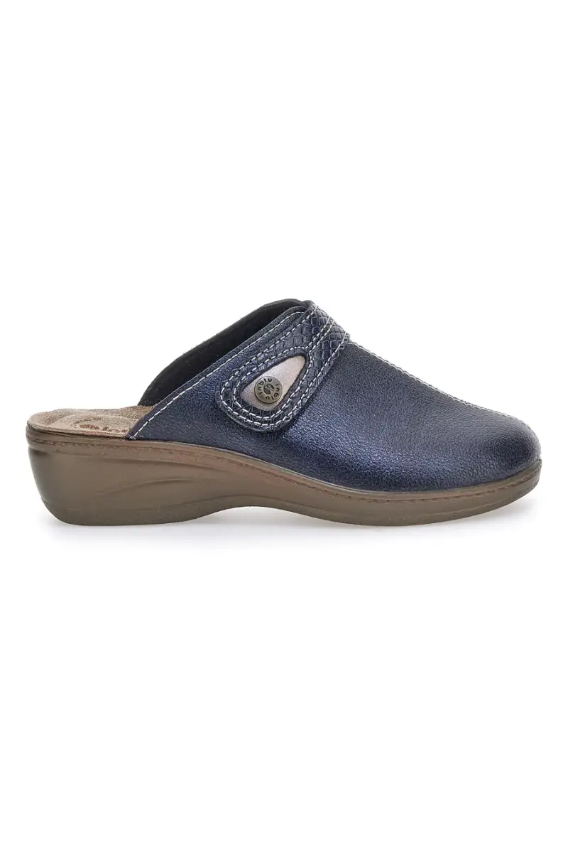 INBLU Pantofola blu anatomica con cuciture a vista 80LY [BLUE]