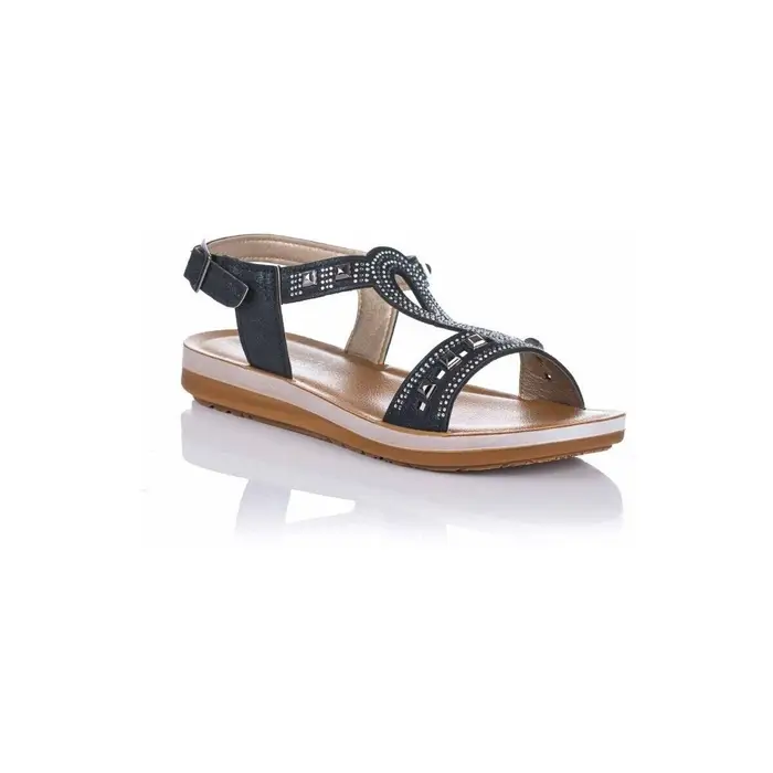 Sandali bassi Inblu Sandalo con diamanti Nero