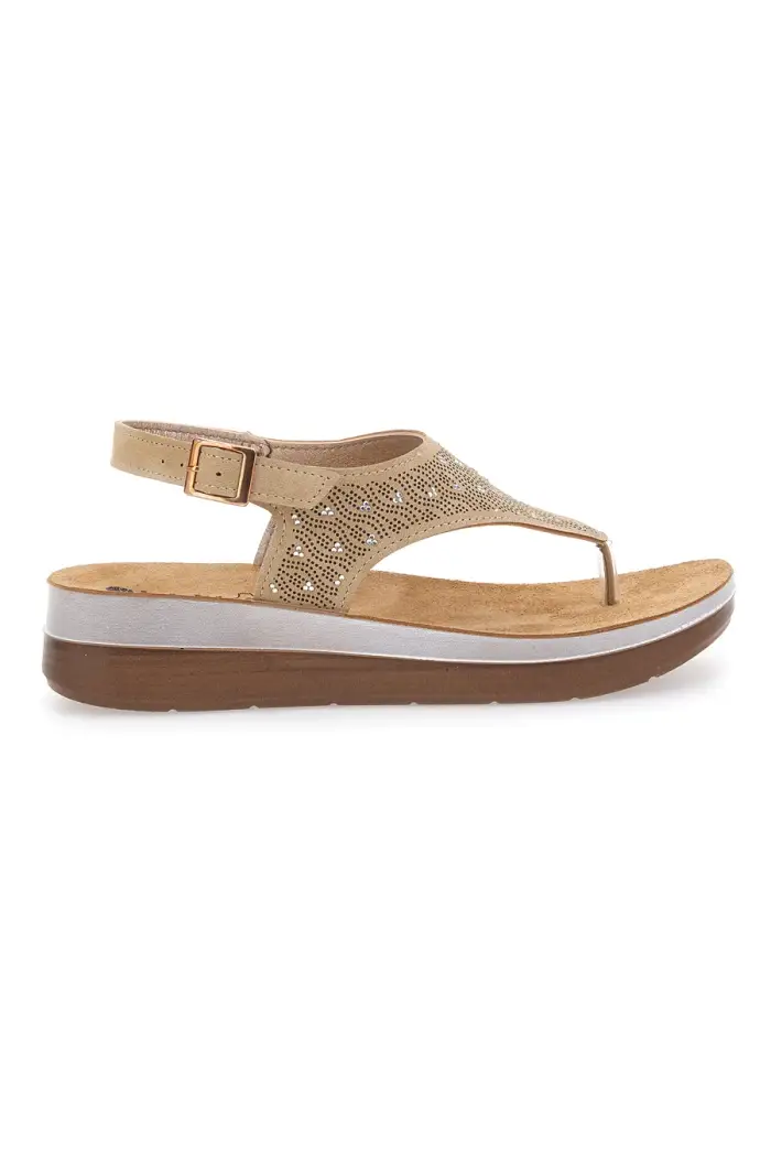 Sandali beige con plantare soft Inblu 22FT [SABBIA]