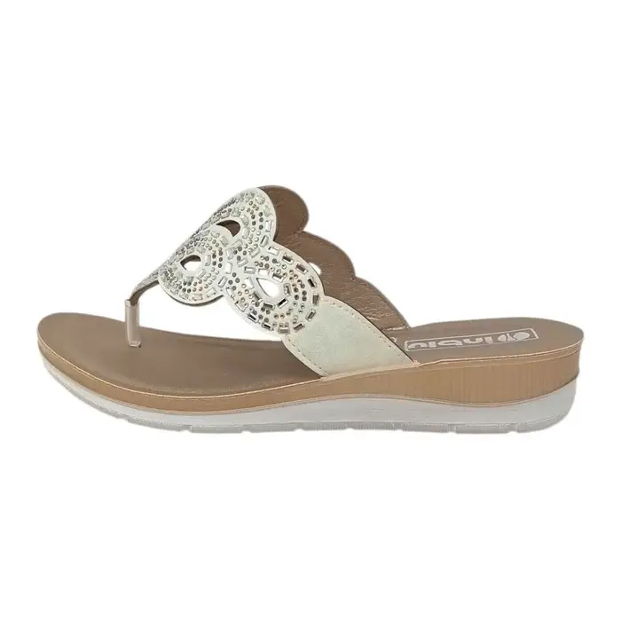 Sandali con zeppa Inblu Ciabatta infradito DONNA Multicolore