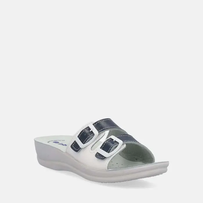 Sandali con zeppa Inblu CIABATTE Bianco