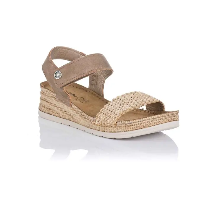 Sandali con zeppa Inblu Sandalo a cuneo - Pelle Marrone