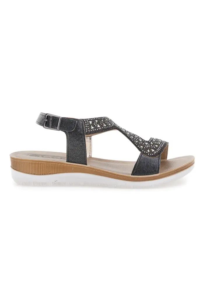 Sandali Neri Con Strass Inblu 39 Bv [NERO]