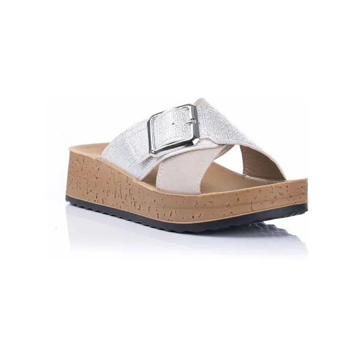 Scarpe Inblu Sandalo a cuneo Argento