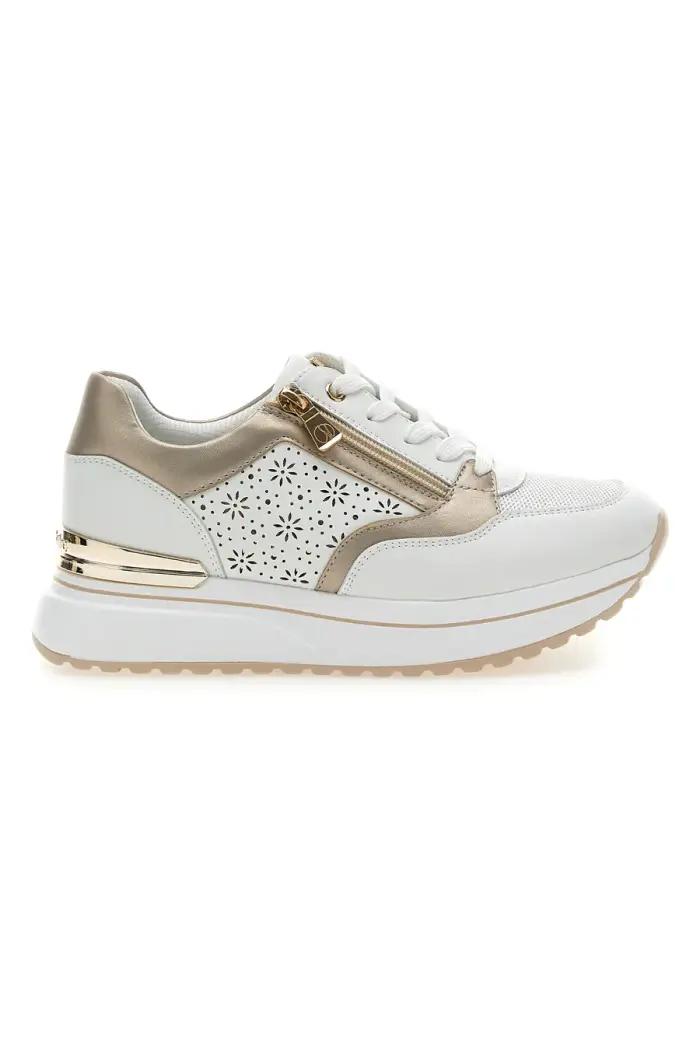 Scarpe Stringate Bianco con Tomaia Decorata INBLU 426 IN [BIANCO]