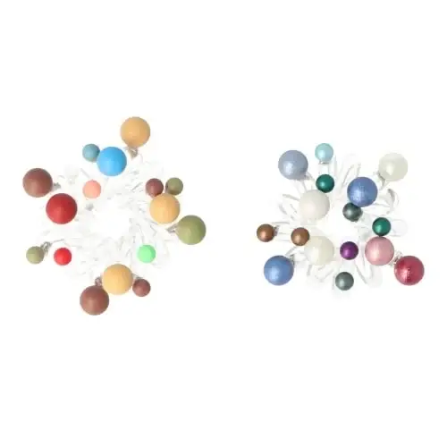 Inca Elastici per capelli Palline opache e lucide 2 unità