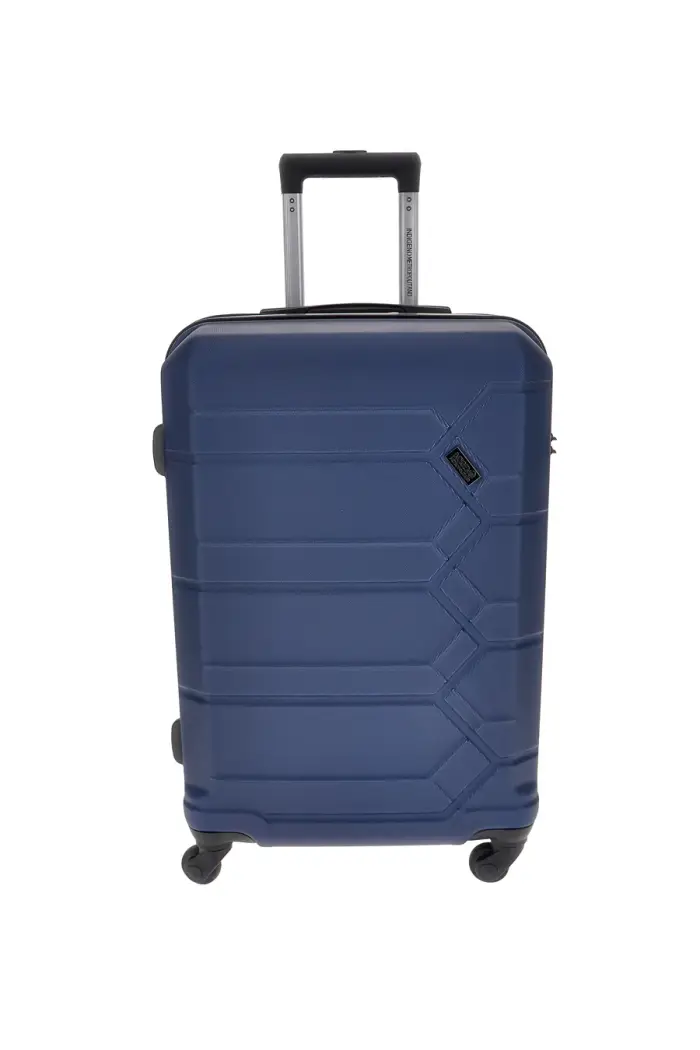 Trolley piccolo blu rigido 4 ruote Indigeno INDIGENO179/P [NAVY]