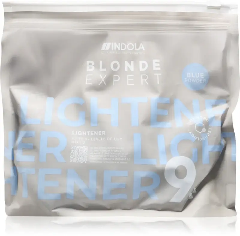 Indola Blond Expert Lightener 9+ polvere decolorante per capelli biondi Blue 450 g