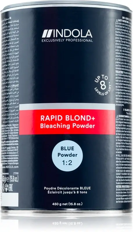 Indola Rapid BLOND+ Bleaching Powder polvere decolorante per capelli colore Blue 450 g