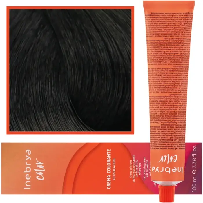 Inebrya Crema colorante 100 ml castano scuro - Tintura per capelli