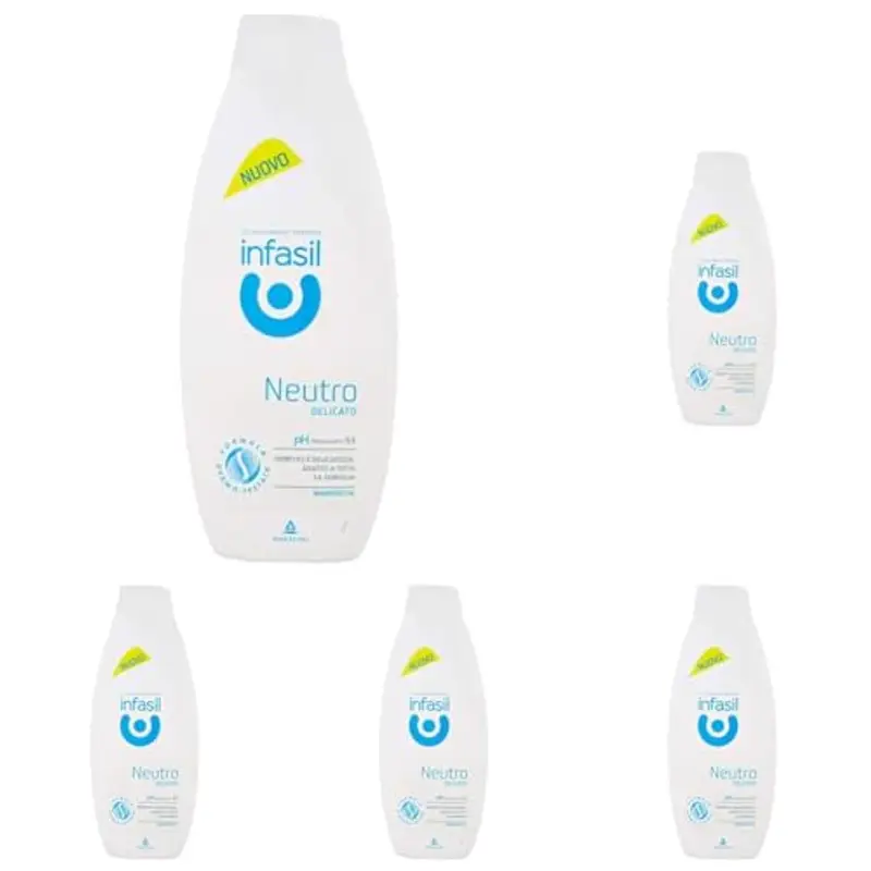 Infasil Bagnodoccia Neutro Delicato per Tutta la Famiglia, Clinicamente Testato e Delicato sulla Pelle, 500 ml
