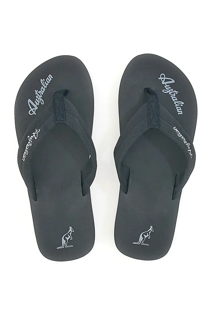 AUSTRALIAN Infradito nere con logo AU24M409