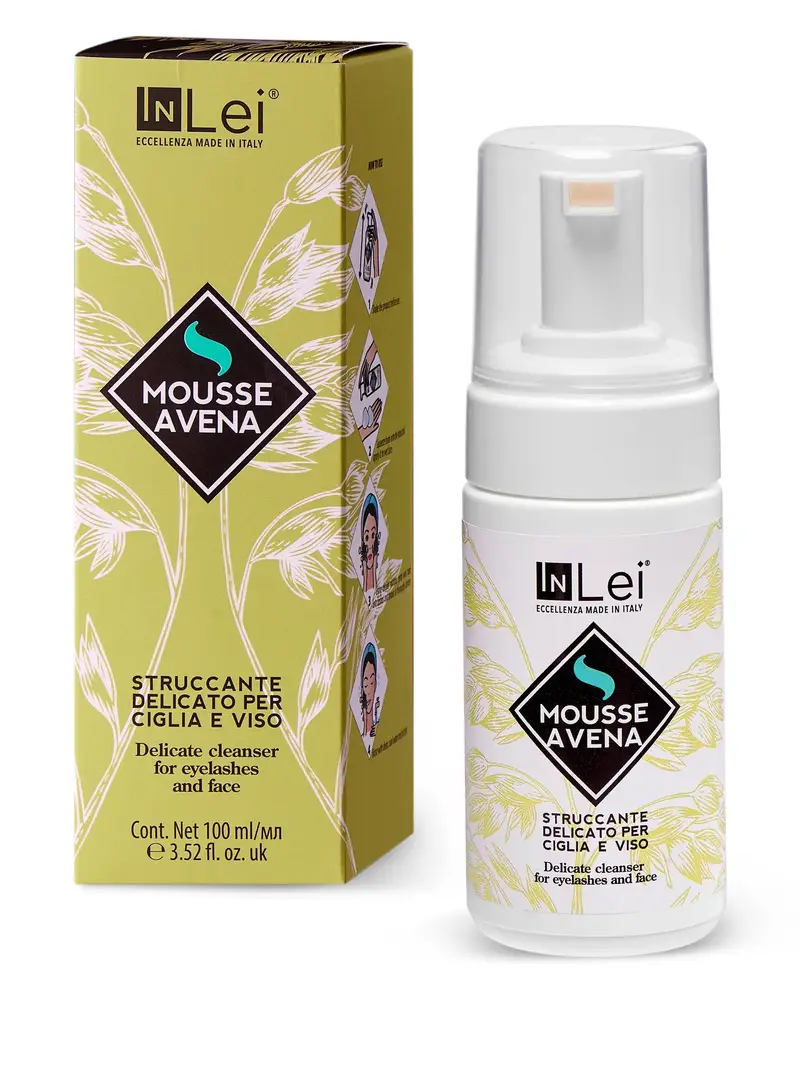 InLei MOUSSE AVENA | struccante delicato per ciglia e viso 100ml